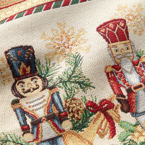 Dekopanel Gobelin Nussknacker Duo – karminrot/hellbeige, 