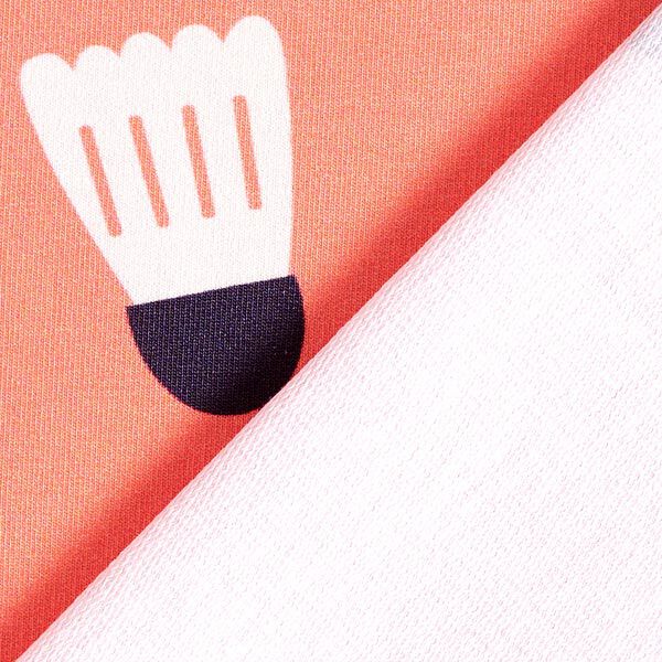 French Terry Sommersweat Federbälle | PETIT CITRON – lachs, image number 12