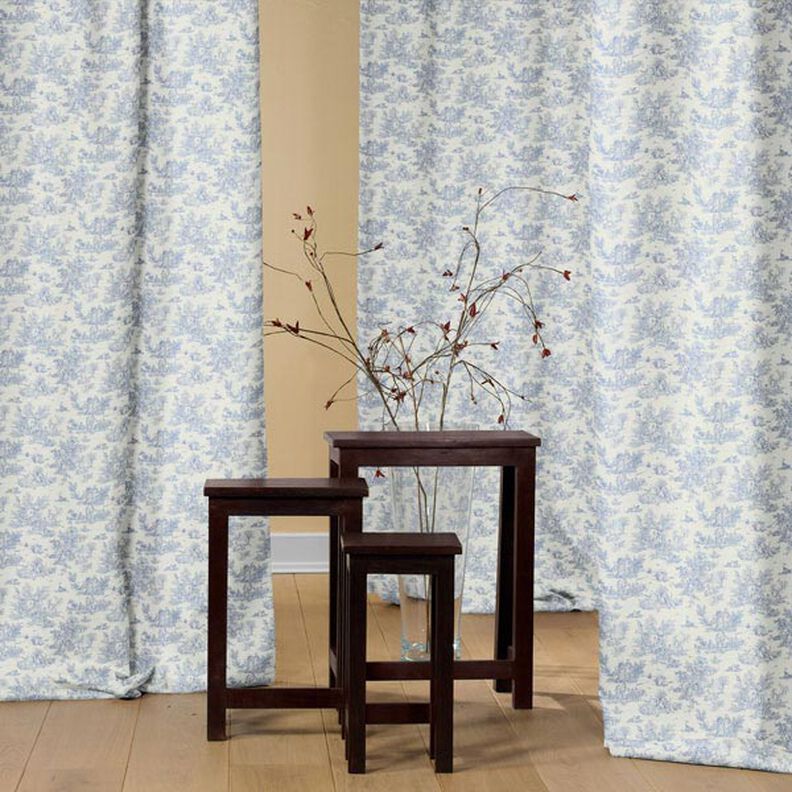 Baumwollstoff kleine Pastorale 280 cm – blau,  image number 4