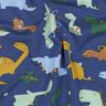Sommersweat Dinos | Poppy Fabrics – indigo/hellblau,  thumbnail number 2