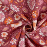 Leinen-Viskosemischung Blumen – beere,  thumbnail number 3
