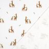 GOTS Baumwolljersey Giraffenfamilie Digitaldruck | Poppy Fabrics – weiss/hellbraun,  thumbnail number 3