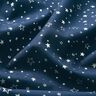 Baumwollstoff Popeline Foliendruck Weihnachtssterne – nachtblau/silber metallic,  thumbnail number 2