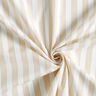 Baumwollstoff Streifen – weiss/cashew,  thumbnail number 3