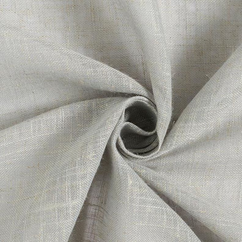 Gardinenstoff Voile Leinenlook 300 cm – hellgrau,  image number 1