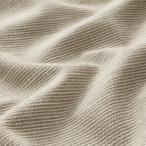 Halbpanama grobe Struktur &ndash; grau/natur, 