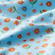 Baumwolljersey Blumenwiese und herzen – hellblau,  thumbnail number 2