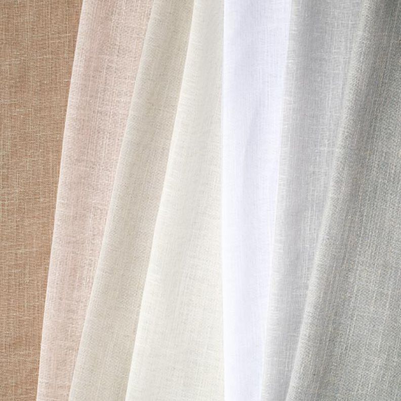 Gardinenstoff Voile Leinenlook 300 cm – sand,  image number 4