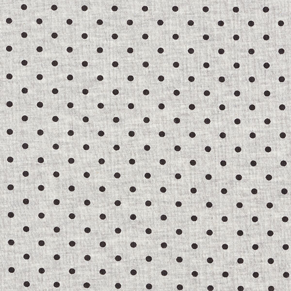 Krinkel-Jersey kleine Polkadots – hellgrau | Reststück 50cm