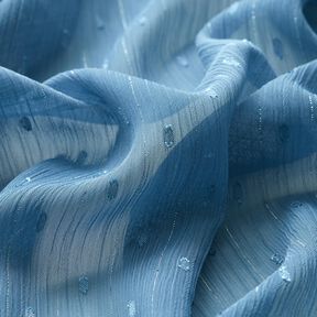 Chiffon Dobby Metallic Nadelstreifen – brilliantblau/silber metallic, 