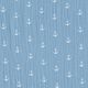 Musselin/Doppel-Krinkel Gewebe Anker – taubenblau/weiss,  thumbnail number 1