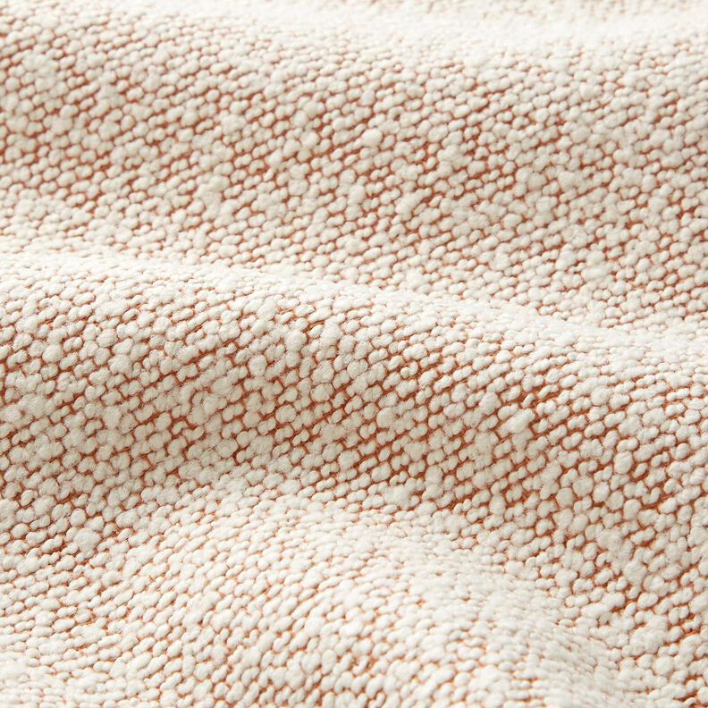 Outdoorstoff feines Bouclé – lachs/wollweiss,  image number 3