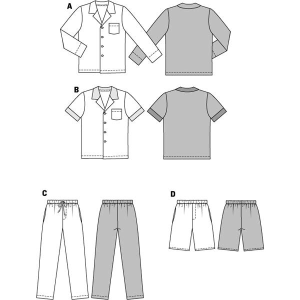 Pyjama | Burda 6741 | 48-58, image number 3