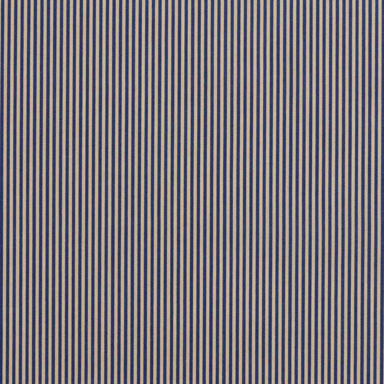 Hemdenstoff Längsstreifen – marineblau/beige, image number 1
