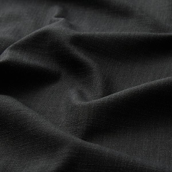 Stretch Leinenstoff Mix – schwarz | Reststück 50cm