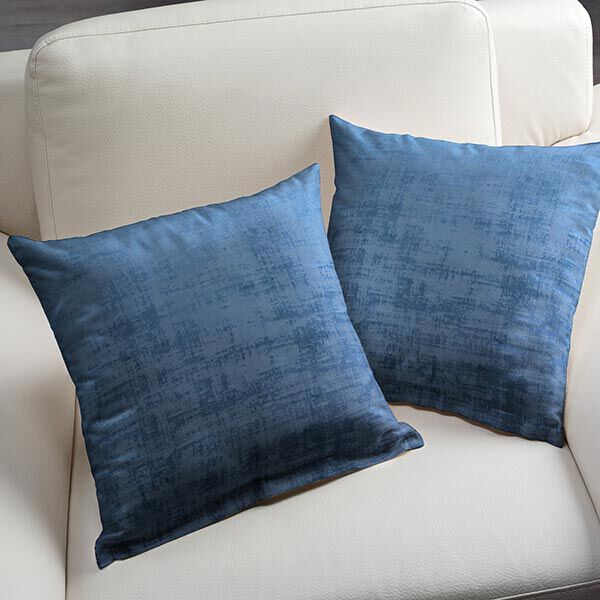 Dekostoff Samt Marmoroptik – marineblau | Reststück 100cm