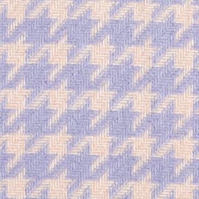 Mantelstoff grob gewebt Hahnentritt – beige/flieder, 