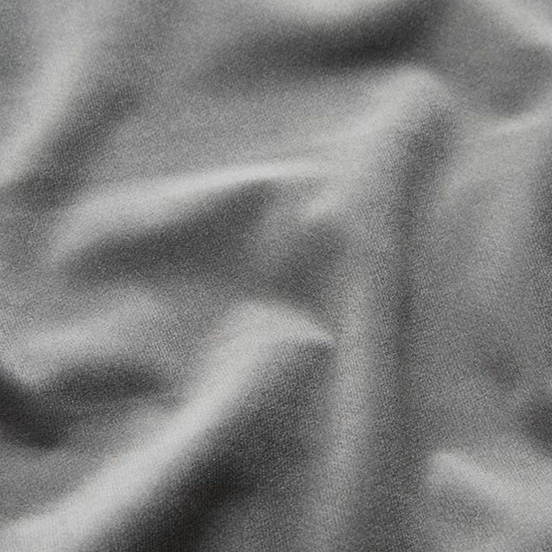 Stretch-Samt Feincord Uni – grau,  image number 2