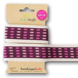 GOTS Bio Jacquardband STRIPE ME ICON [200 cm | 3,5 cm] | Albstoffe | Hamburger Liebe, 