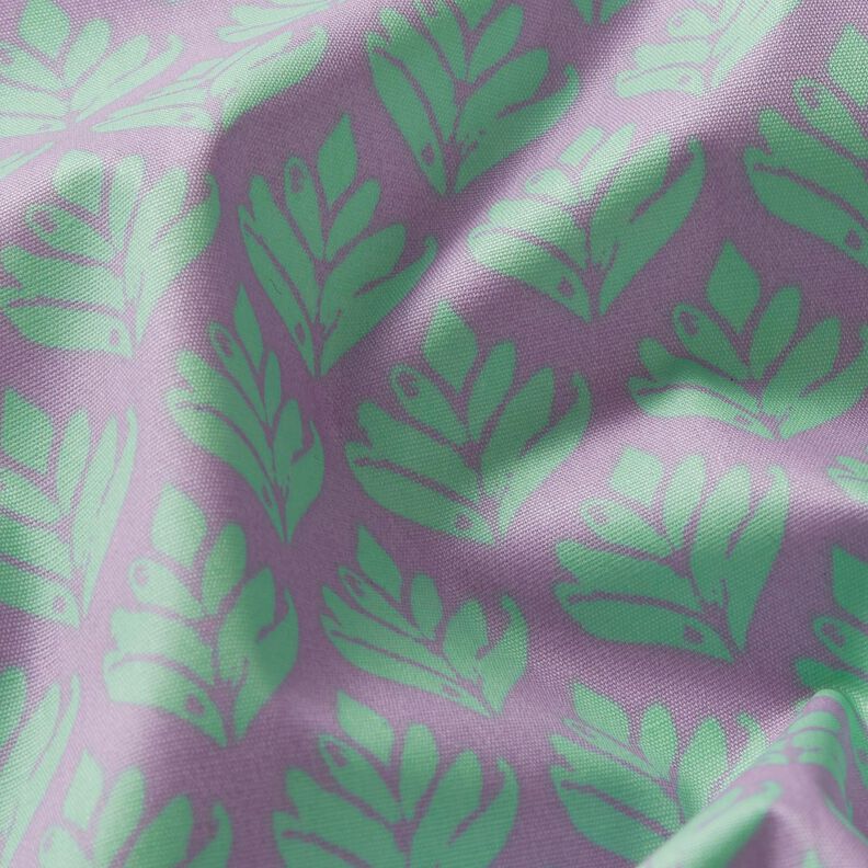 Beschichtete Baumwolle abstrakte Fächer – pastellviolett/mint, image number 2