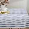 Dekostoff Halbpanama Wellenstreifen – blau,  thumbnail number 7