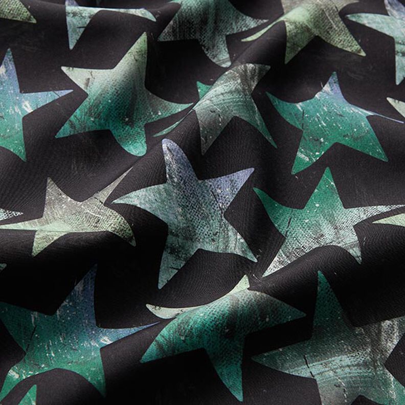 Softshell Sterne – schwarz/grün,  image number 2