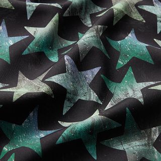 Softshell Sterne – schwarz/grün, 