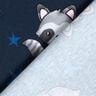 Baumwolljersey Waschbär mit Sternen | Glitzerpüppi – nachtblau/silber,  thumbnail number 4