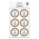 Sticker-Set Hochzeit Save the Date Ø 4,8 cm [ 24 Stück ] – wollweiss/beige,  thumbnail number 2