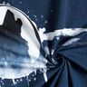 French Terry Panel mystischer Wolf | Glitzerpüppi – marineblau/weiss,  thumbnail number 3