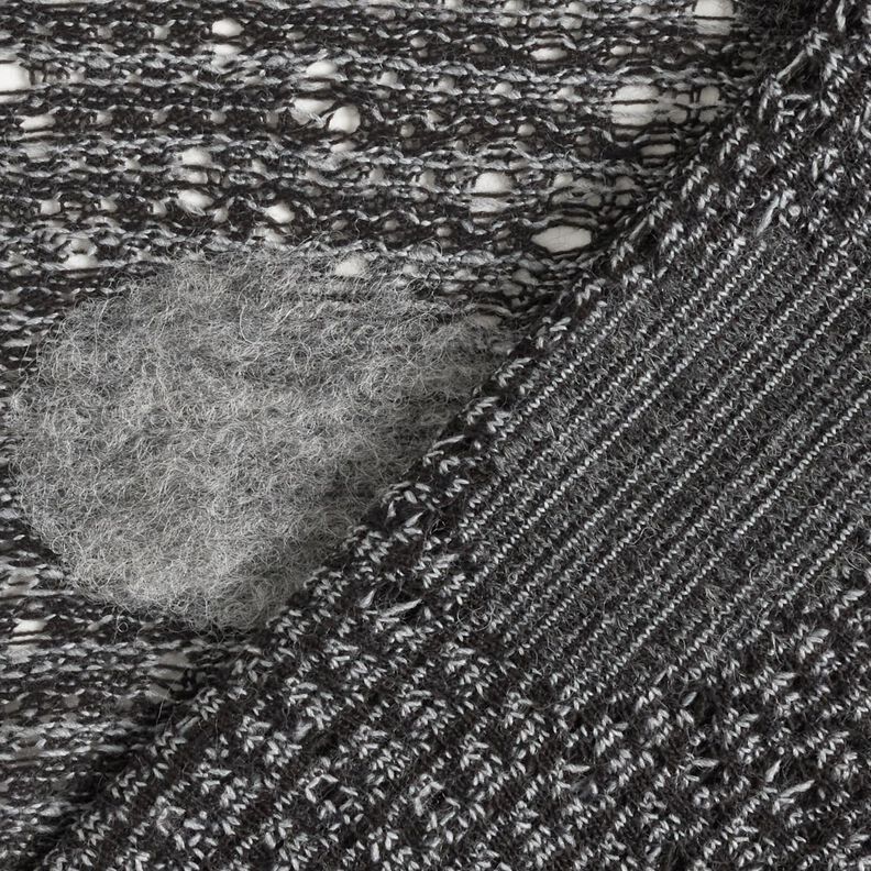 Grobstrick Woll-Mix große Kreise – grau,  image number 5