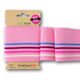 GOTS Strickbündchen CUFF ME COLLEGE [ 140 cm | 7,5 cm ] | Albstoffe – rosa/türkis,  thumbnail number 1