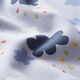 Dekostoff Baumwollköper bunter Regen – blau,  thumbnail number 2