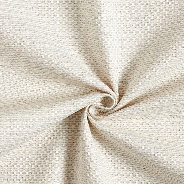 Dekostoff Jacquard kleine Waben – hellbeige