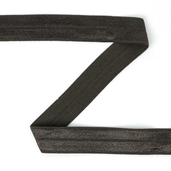 Elastisches Einfassband (Falzgummi) - dunkelbraun, image number 1
