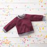 Leichter French Terry Uni – bordeauxrot,  thumbnail number 7