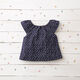 Musselin/ Doppel-Krinkel Gewebe Dreiecke – marineblau/weiss,  thumbnail number 6