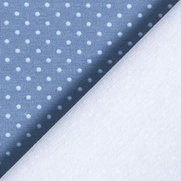 Baumwolljersey Pünktchen – jeansblau | Reststück 50cm