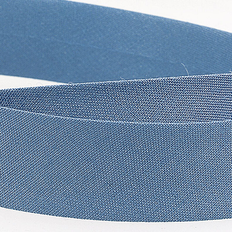 Schrägband Polycotton [20 mm] – blaugrau,  image number 2