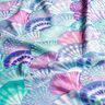 Badeanzugstoff UPF50 Muscheln – aquablau/blaulila,  thumbnail number 2