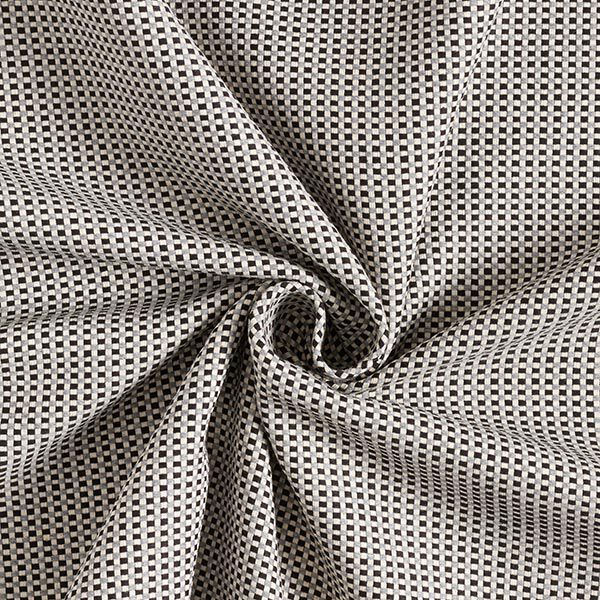Dekostoff Jacquard Struktur Uni – schwarz, image number 3