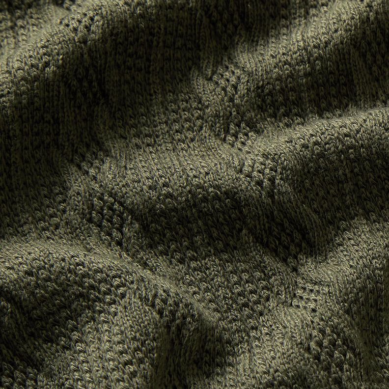 Strickstoff Zopfmuster – dunkelpinie, image number 5