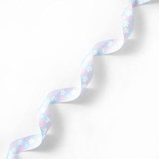 Satinband Blumen – rosa/pink, 