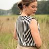 Strickstoff Streifen | Poppy Fabrics – schwarz/wollweiss,  thumbnail number 7