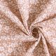 Baumwollpopeline Bi-Color-Blumen – hellbraun/wollweiss,  thumbnail number 3