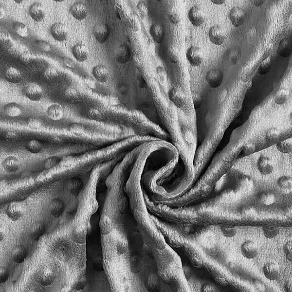 Kuschelfleece geprägte Punkte – grau,  image number 3