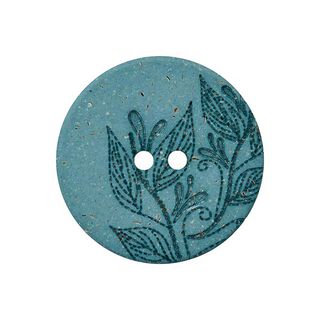 Hanf/Polyesterknopf Recycling 2-Loch – mint, 