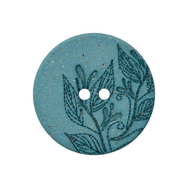 Hanf/Polyesterknopf Recycling 2-Loch – mint, image number 1