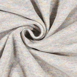 Sweatshirt Glitzer Melange – silbergrau | Reststück 100cm