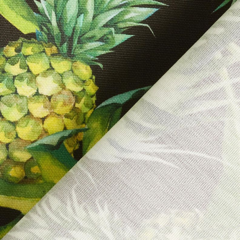 Outdoorstoff Canvas Ananas – grasgrün/schwarz, image number 4